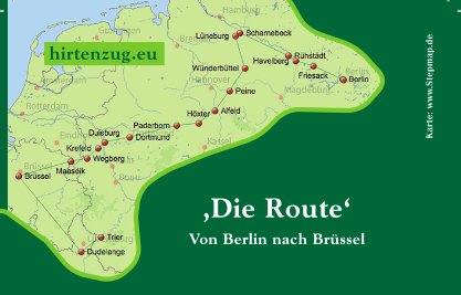 Die Route des Hirtenzuges