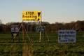 Stop Fracking - Protesttafeln