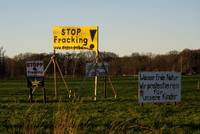 Stop Fracking - Protesttafeln